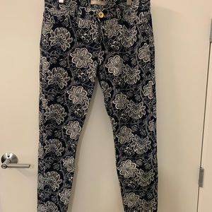 loft patterned corduroy pants